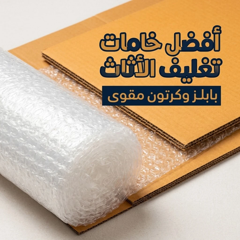 أفضل خامات تغليف الأثاث - بابلز وكرتون مقوى وفوم